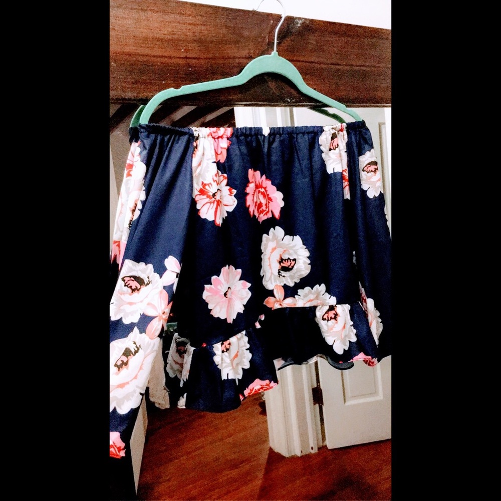 Off Shoulder Floral Top